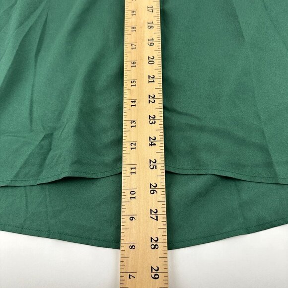 Show Me Your MuMu Womens Blouse Small Green Sleeveless Button Up - Picture 6 of 8